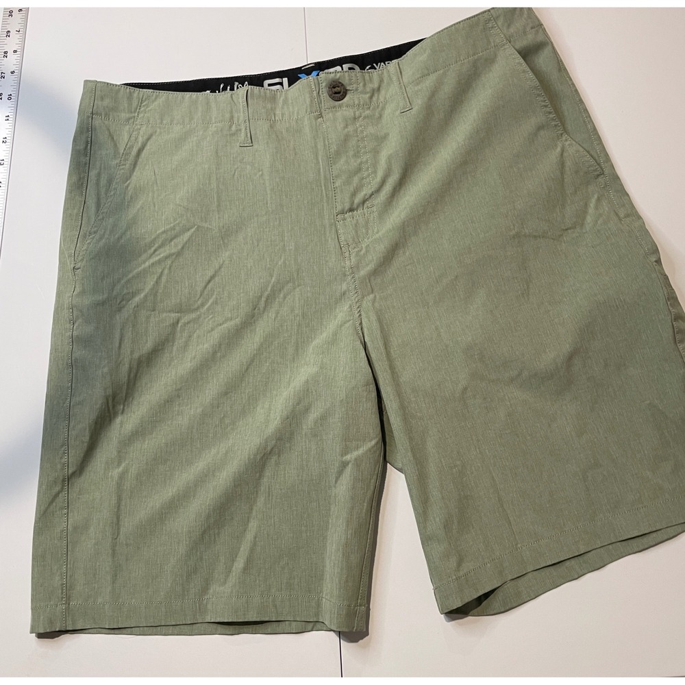Salt Life SLX-QD Mens Hybrid Perf. Shorts Green Heathered Size 38 QuickDry
